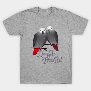 Congo and Timneh African Grey Parrot DoubleTrouble T-Shirt